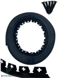 Plastik Çim Kenarlığı 25 Metre Esnek Peyzaj Sınır Bandı